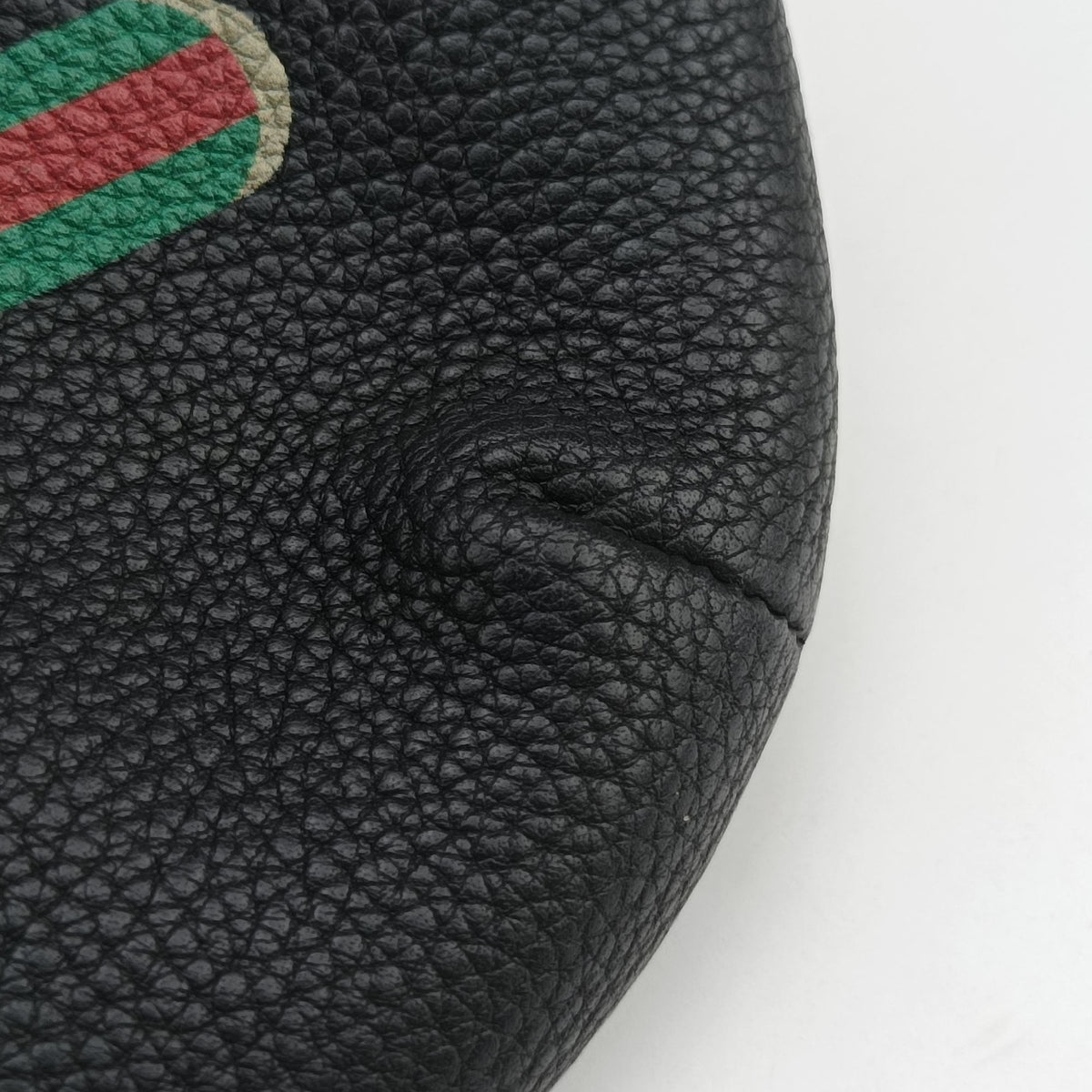 Pre-owned Gucci Print Black Leather 527792 bum bag/waist bag | stylenewstar