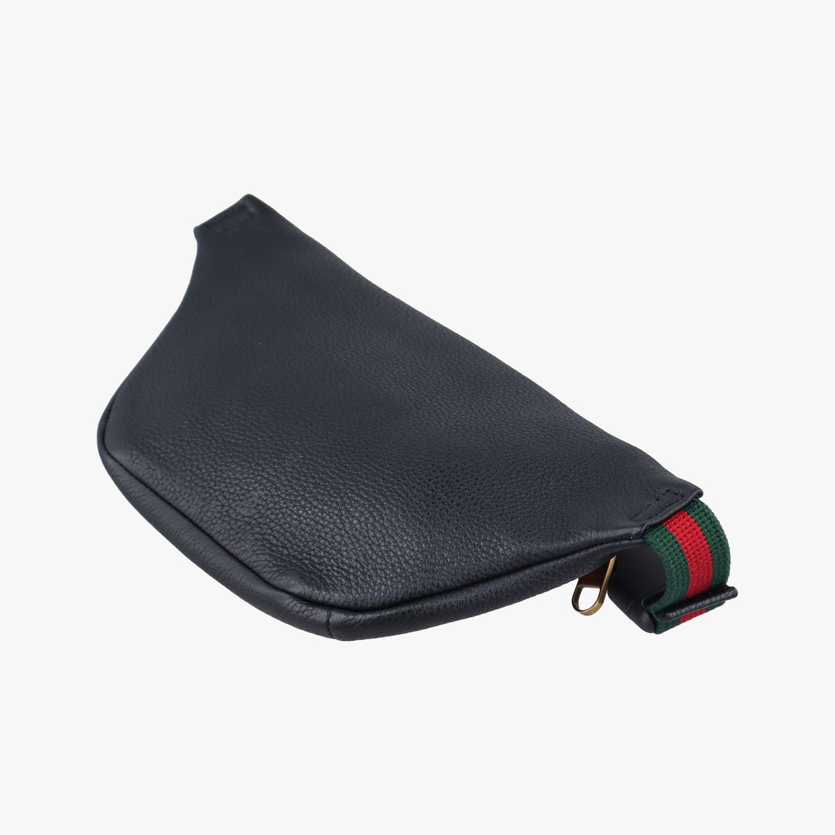 Pre-owned Gucci Print Black Leather 527792 bum bag/waist bag | stylenewstar
