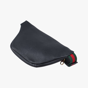 Pre-owned Gucci Print Black Leather 527792 bum bag/waist bag | stylenewstar
