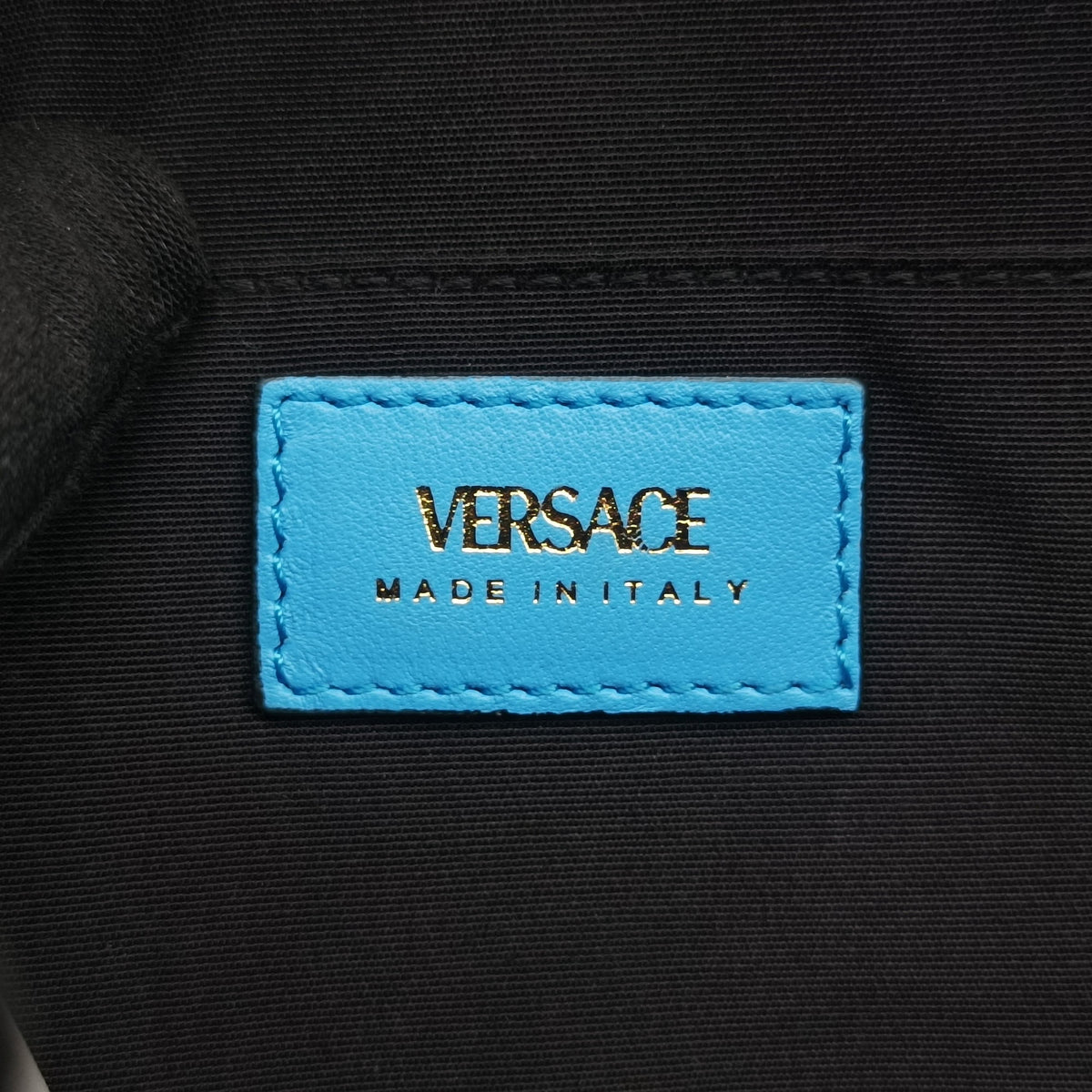 Vintage VERSACE La Medusa Camera Blue Leather  shoulderbag | stylenewstar
