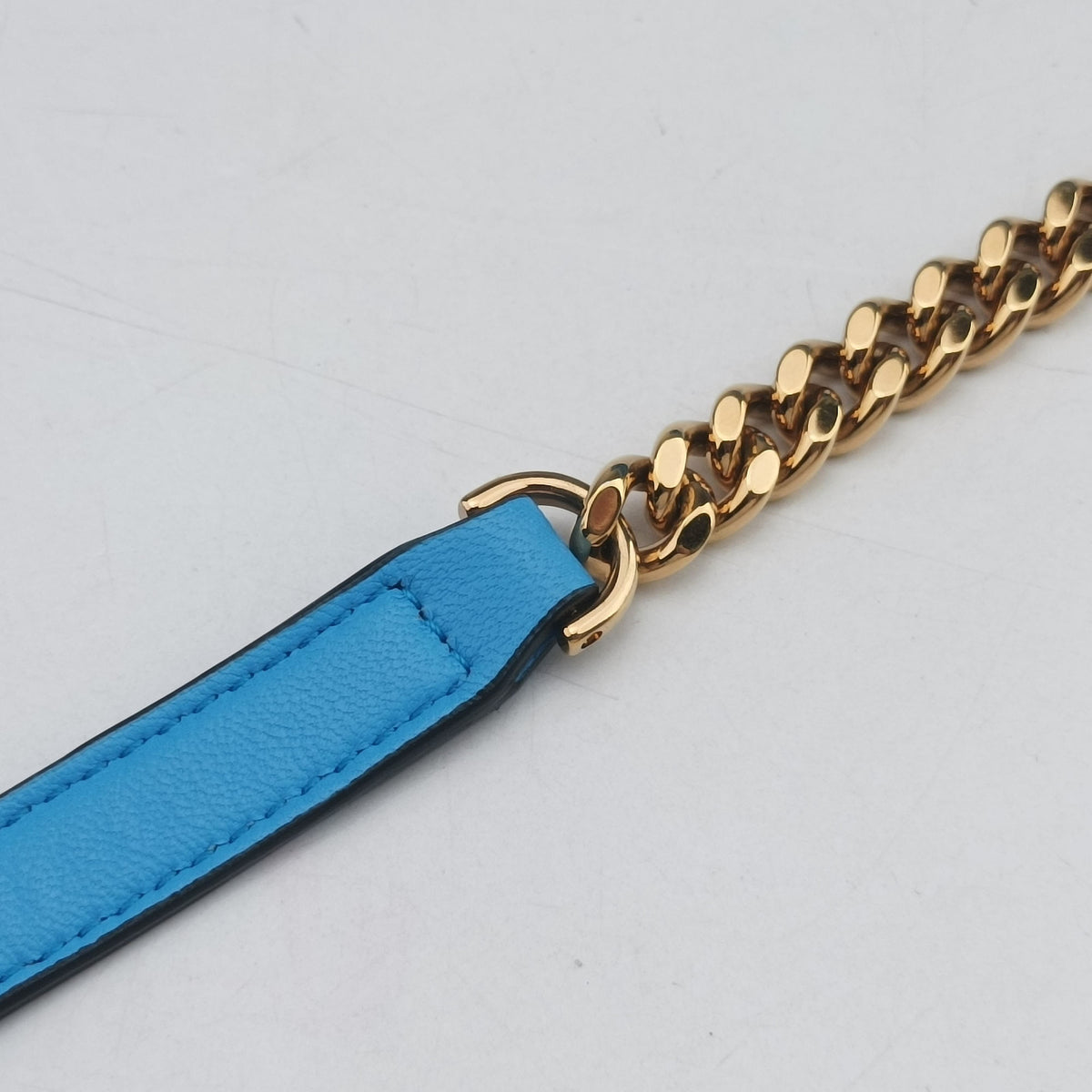 Vintage VERSACE La Medusa Camera Blue Leather  shoulderbag | stylenewstar