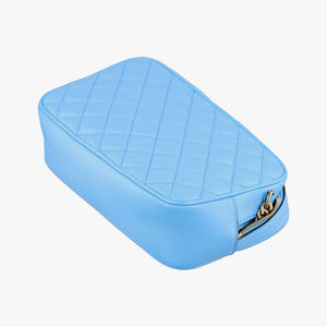 Vintage VERSACE La Medusa Camera Blue Leather  shoulderbag | stylenewstar