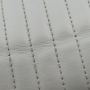 Pre-owned Prada Diagramme White Leather 1BD108 shoulderbag | stylenewstar