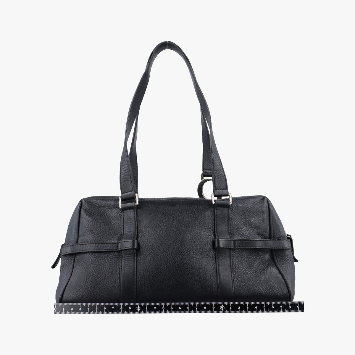 Vintage Christian Dior D-Charm BowlerL Black Leather  shoulderbag | stylenewstar