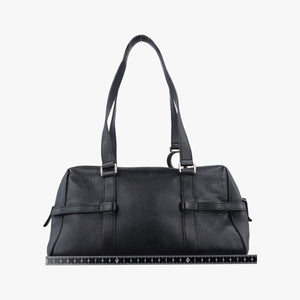 Vintage Christian Dior D-Charm BowlerL Black Leather  shoulderbag | stylenewstar