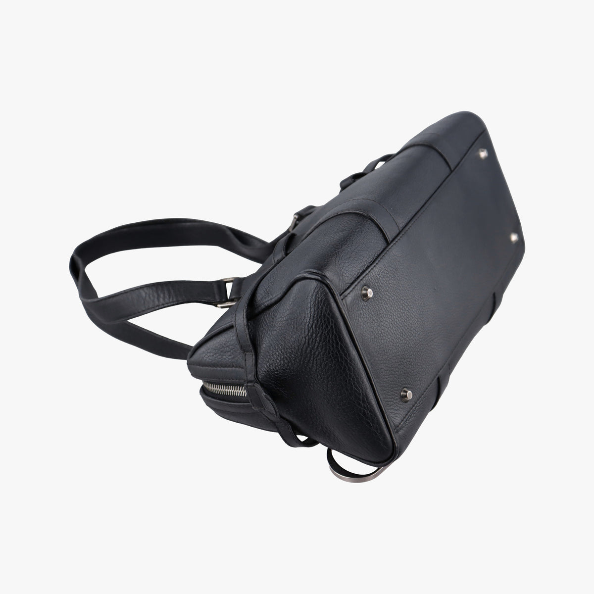 Vintage Christian Dior D-Charm BowlerL Black Leather  shoulderbag | stylenewstar