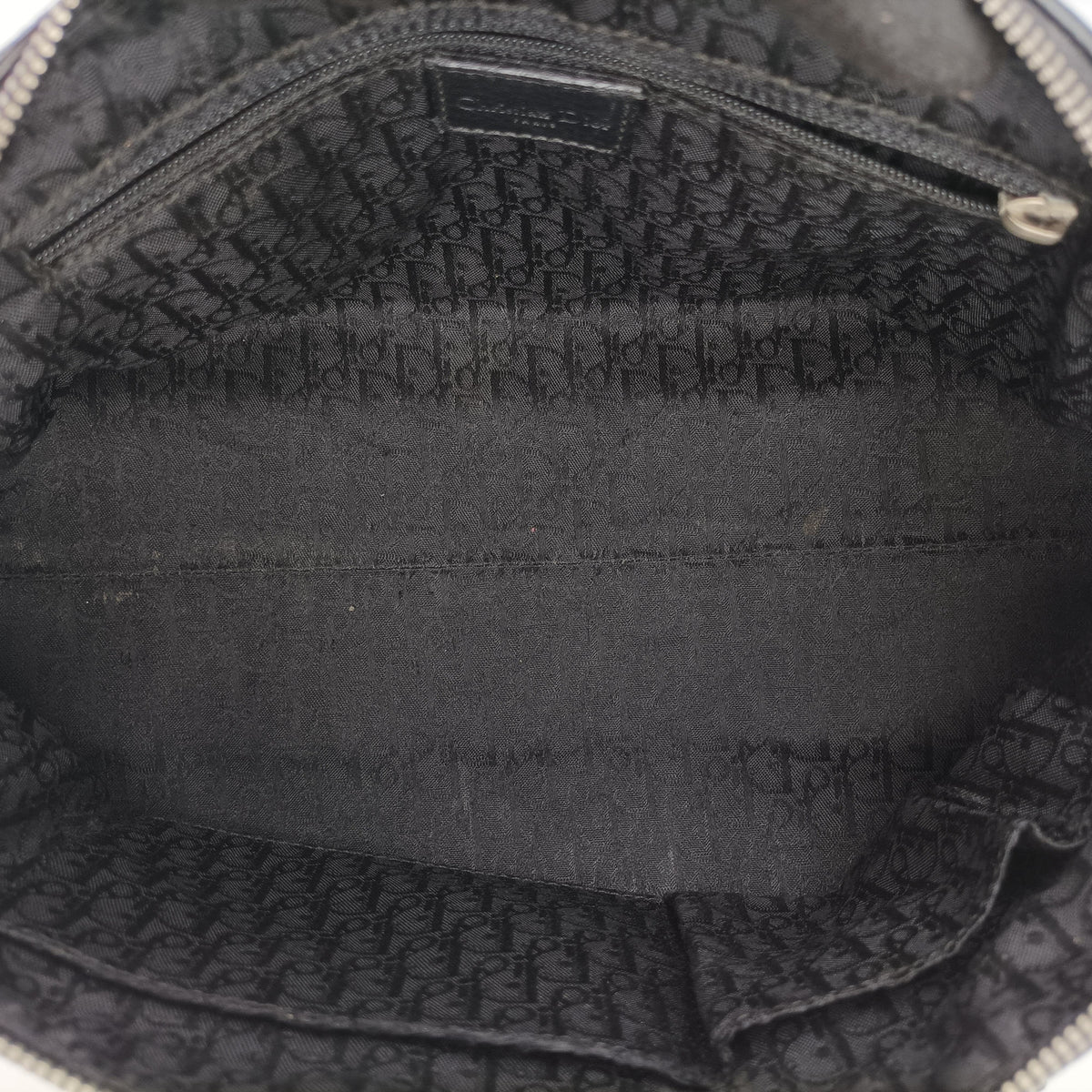 Vintage Christian Dior D-Charm BowlerL Black Leather  shoulderbag | stylenewstar