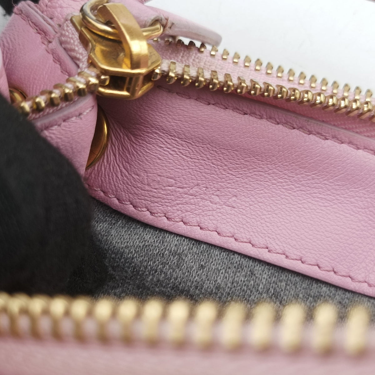 Pre-owned Celine TRIO Pink Leather  shoulderbag | stylenewstar