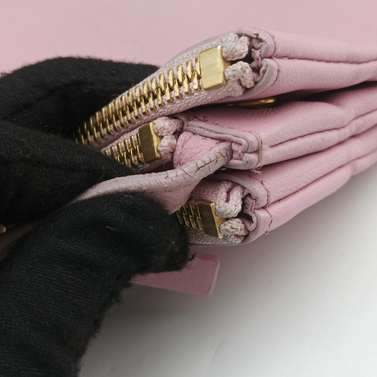 Pre-owned Celine TRIO Pink Leather  shoulderbag | stylenewstar