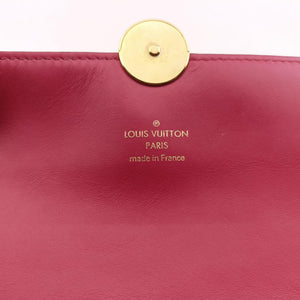 Pre-owned Louis Vuitton Portefeuille FLORE Chain brown×LIE DE VIN Monogram Canvas×calf leather M67404 shoulderbag | stylenewstar
