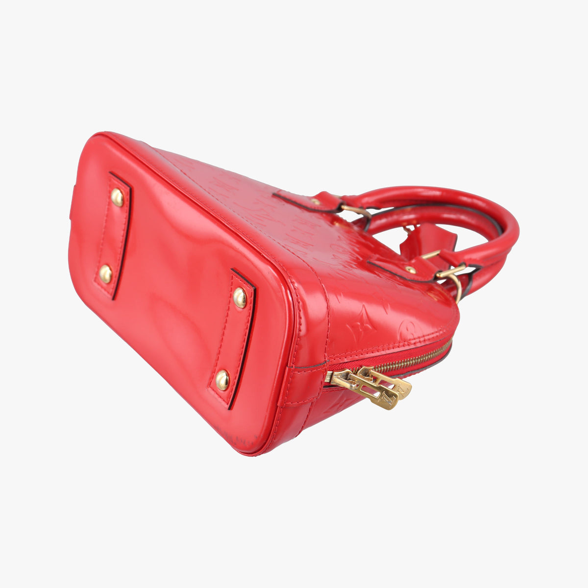 Pre-owned Louis Vuitton Alma BB CERISE Vernis M90174 shoulderbag | stylenewstar