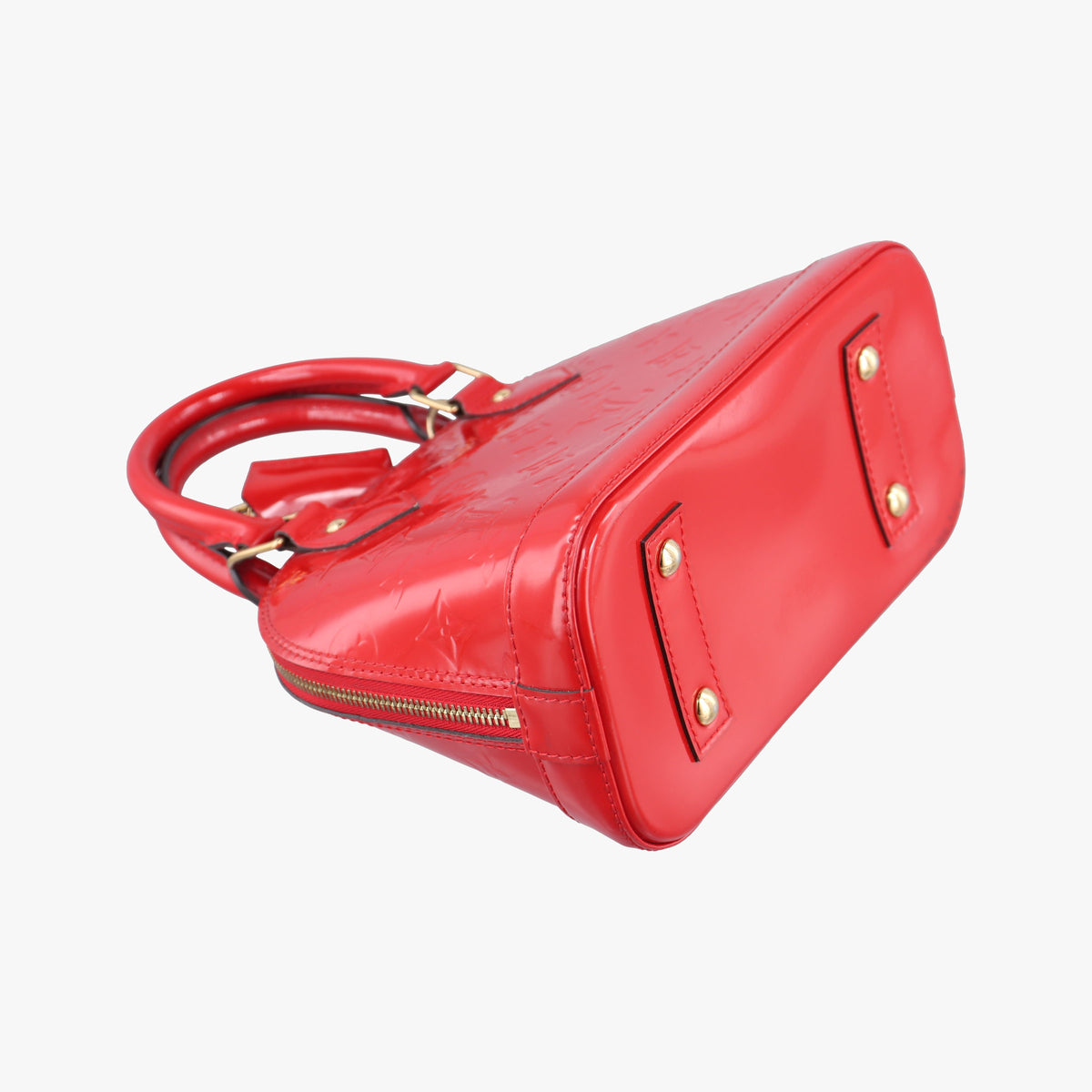 Pre-owned Louis Vuitton Alma BB CERISE Vernis M90174 shoulderbag | stylenewstar