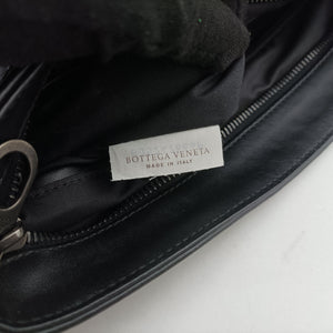 Pre-owned Bottega Veneta Intrecciato Black lambskin  shoulderbag | stylenewstar