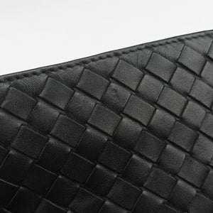 Pre-owned Bottega Veneta Intrecciato Black lambskin  shoulderbag | stylenewstar