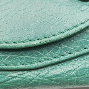 Pre-owned Balenciaga The Twiggy Green lambskin 128523 shoulderbag | stylenewstar