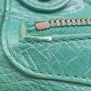 Pre-owned Balenciaga The Twiggy Green lambskin 128523 shoulderbag | stylenewstar