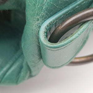 Pre-owned Balenciaga The Twiggy Green lambskin 128523 shoulderbag | stylenewstar
