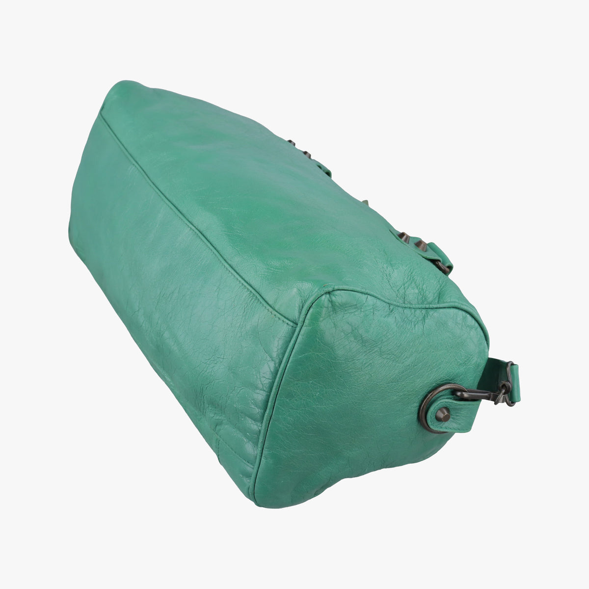 Pre-owned Balenciaga The Twiggy Green lambskin 128523 shoulderbag | stylenewstar
