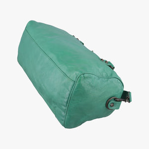 Pre-owned Balenciaga The Twiggy Green lambskin 128523 shoulderbag | stylenewstar