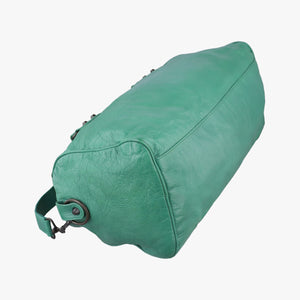 Pre-owned Balenciaga The Twiggy Green lambskin 128523 shoulderbag | stylenewstar