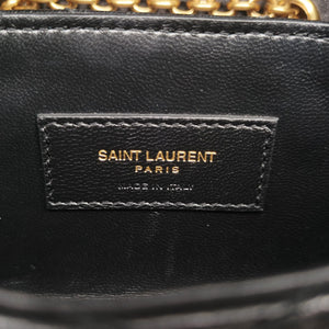 Pre-owned Yves Saint Laurent June Mini Black Leather 766793 shoulderbag | stylenewstar