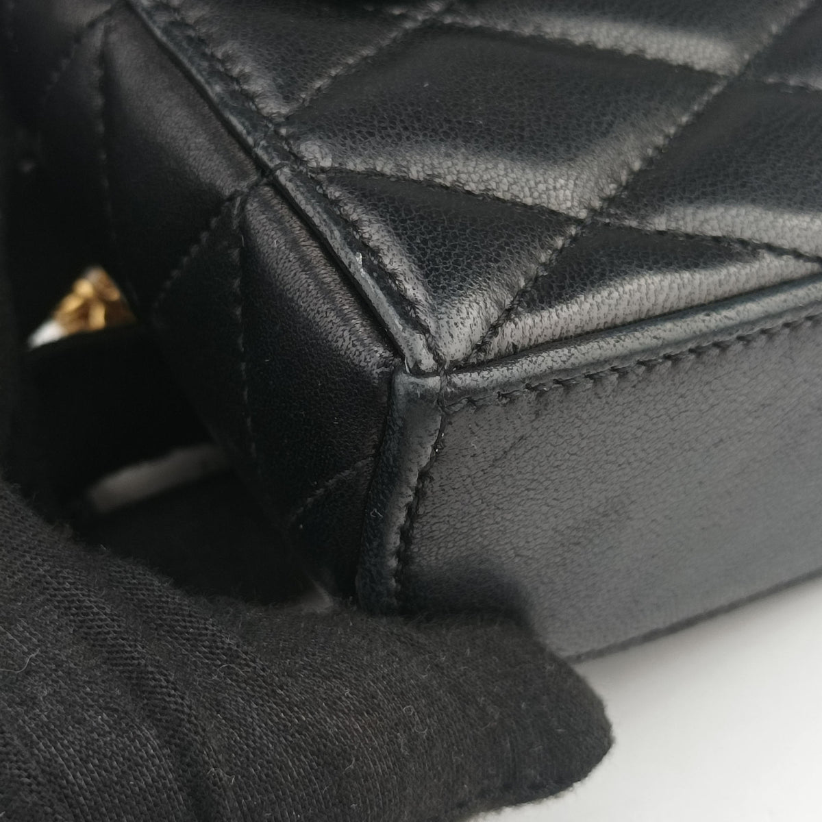 Pre-owned Yves Saint Laurent June Mini Black Leather 766793 shoulderbag | stylenewstar