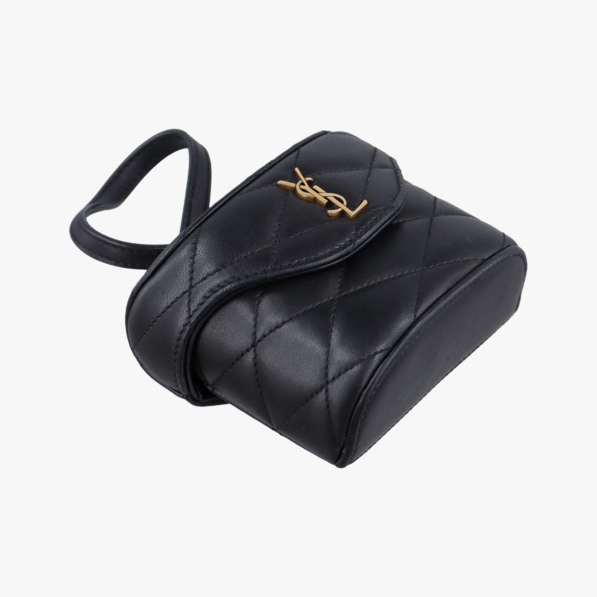 Pre-owned Yves Saint Laurent June Mini Black Leather 766793 shoulderbag | stylenewstar