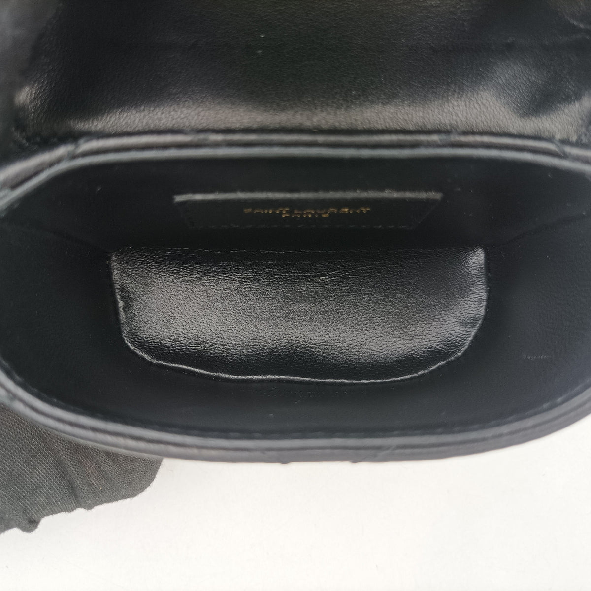 Pre-owned Yves Saint Laurent June Mini Black Leather 766793 shoulderbag | stylenewstar