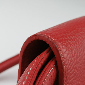 Vintage Ferragamo Sofia Red Leather  handbag | stylenewstar