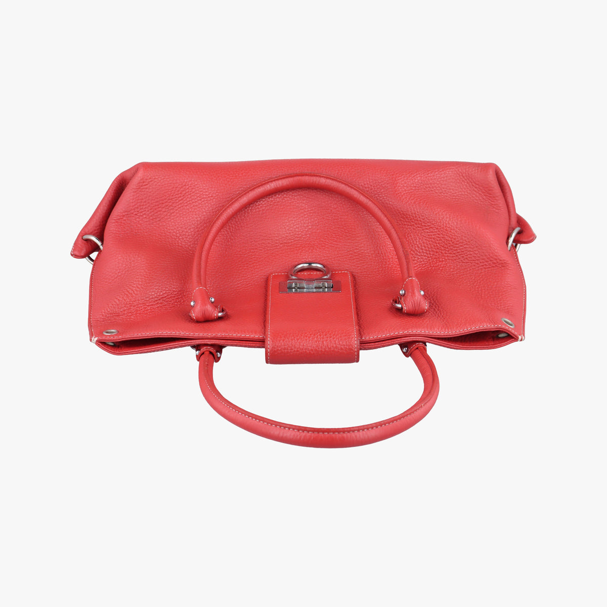 Vintage Ferragamo Sofia Red Leather  handbag | stylenewstar