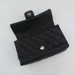 Pre-owned Chanel Matelasse 2.55 Black Caviar skin U48753 bum bag/waist bag | stylenewstar