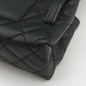 Pre-owned Chanel Matelasse 2.55 Black Caviar skin U48753 bum bag/waist bag | stylenewstar