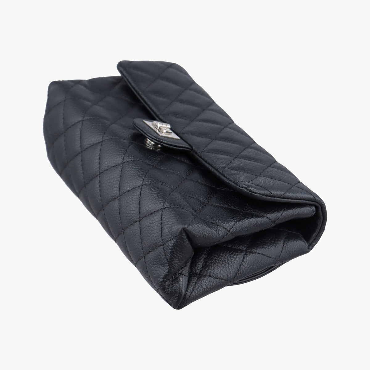 Pre-owned Chanel Matelasse 2.55 Black Caviar skin U48753 bum bag/waist bag | stylenewstar