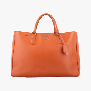 Vintage Prada Galleria Orange SAFFIANO Leather BN1844 handbag | stylenewstar