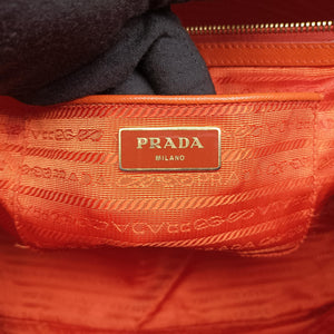 Vintage Prada Galleria Orange SAFFIANO Leather BN1844 handbag | stylenewstar
