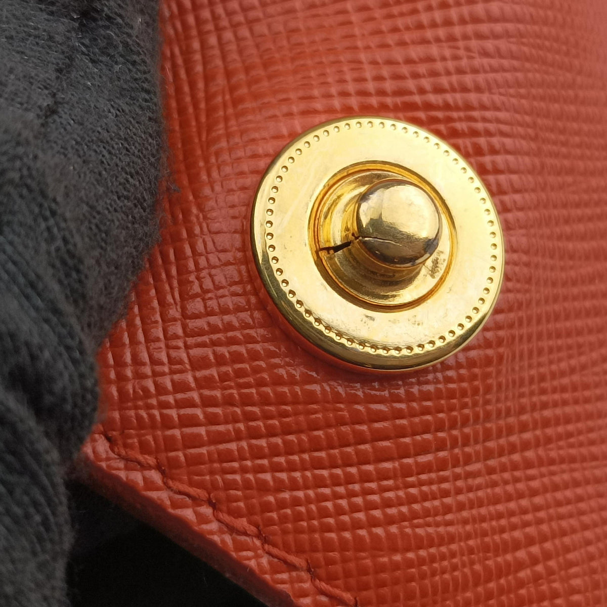 Vintage Prada Galleria Orange SAFFIANO Leather BN1844 handbag | stylenewstar