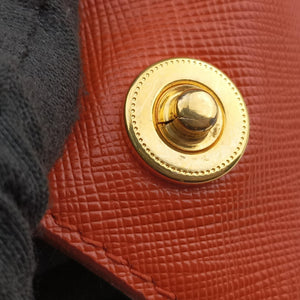 Vintage Prada Galleria Orange SAFFIANO Leather BN1844 handbag | stylenewstar