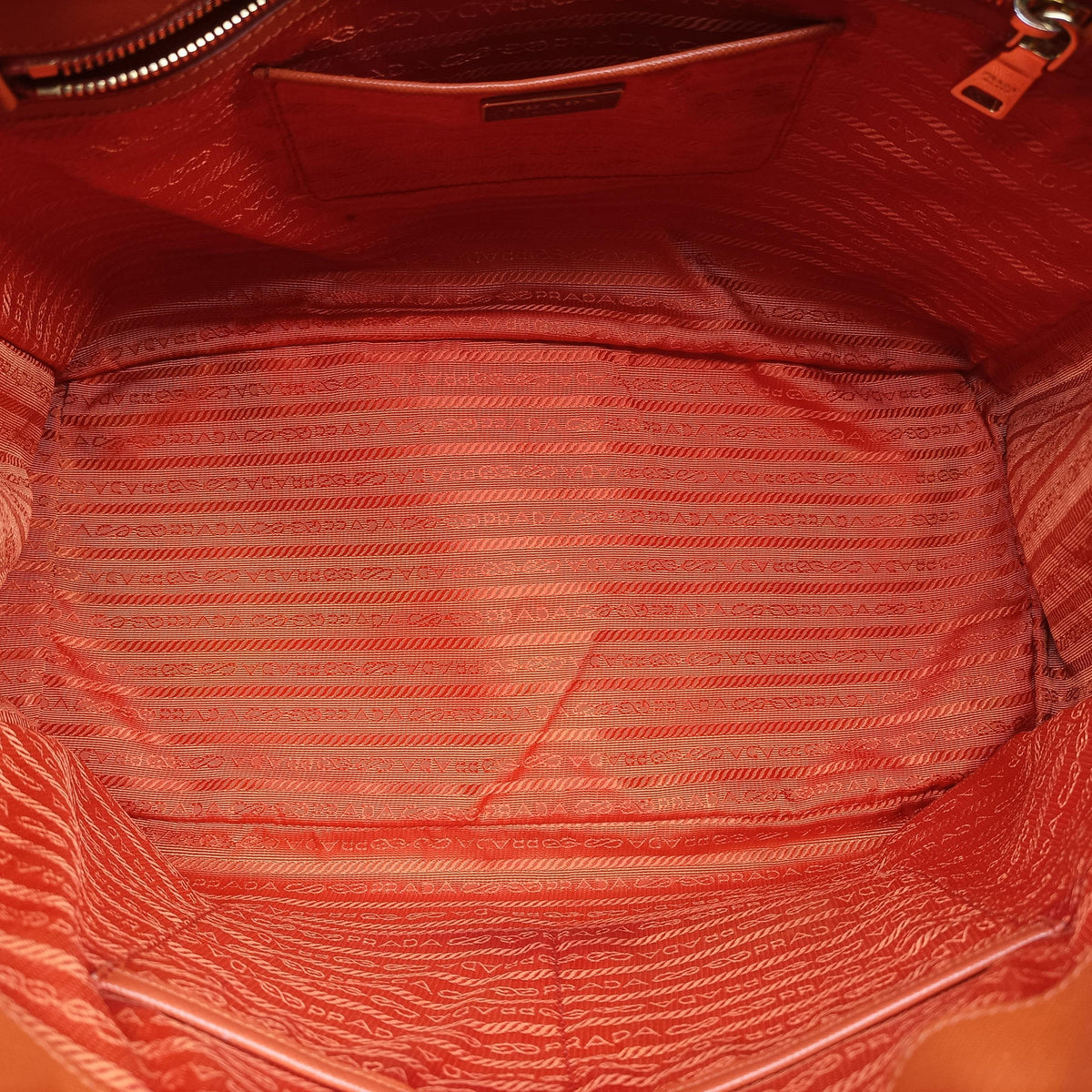 Vintage Prada Galleria Orange SAFFIANO Leather BN1844 handbag | stylenewstar