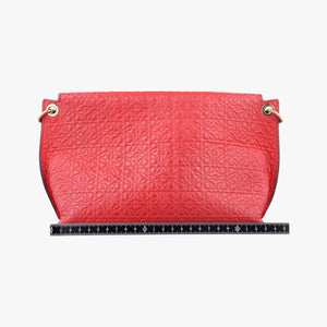 Pre-owned Loewe Avenue Red Leather  shoulderbag | stylenewstar