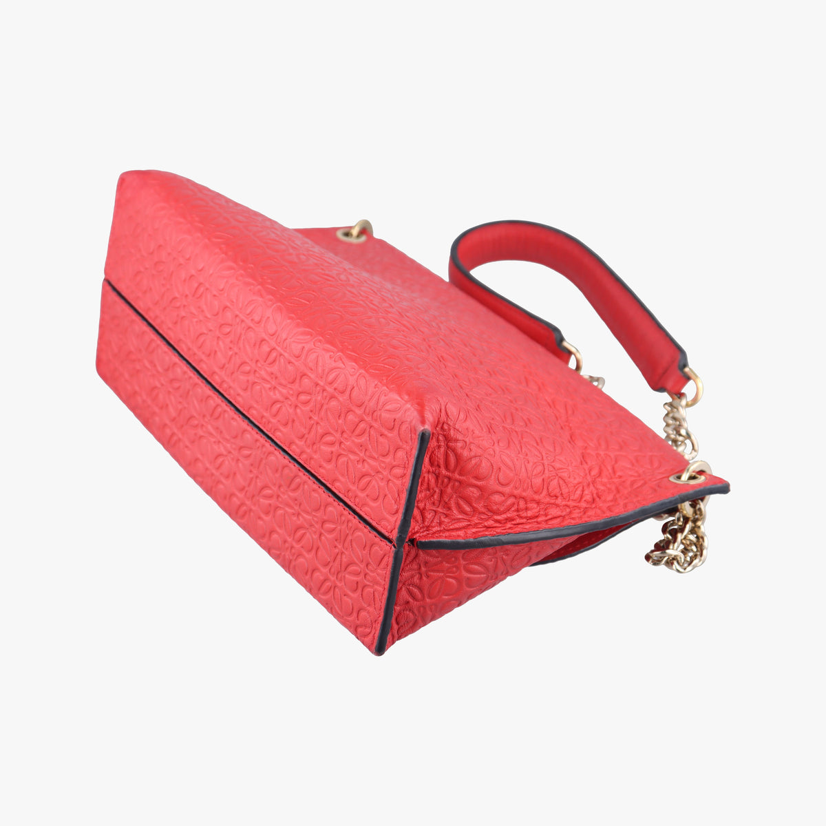 Pre-owned Loewe Avenue Red Leather  shoulderbag | stylenewstar