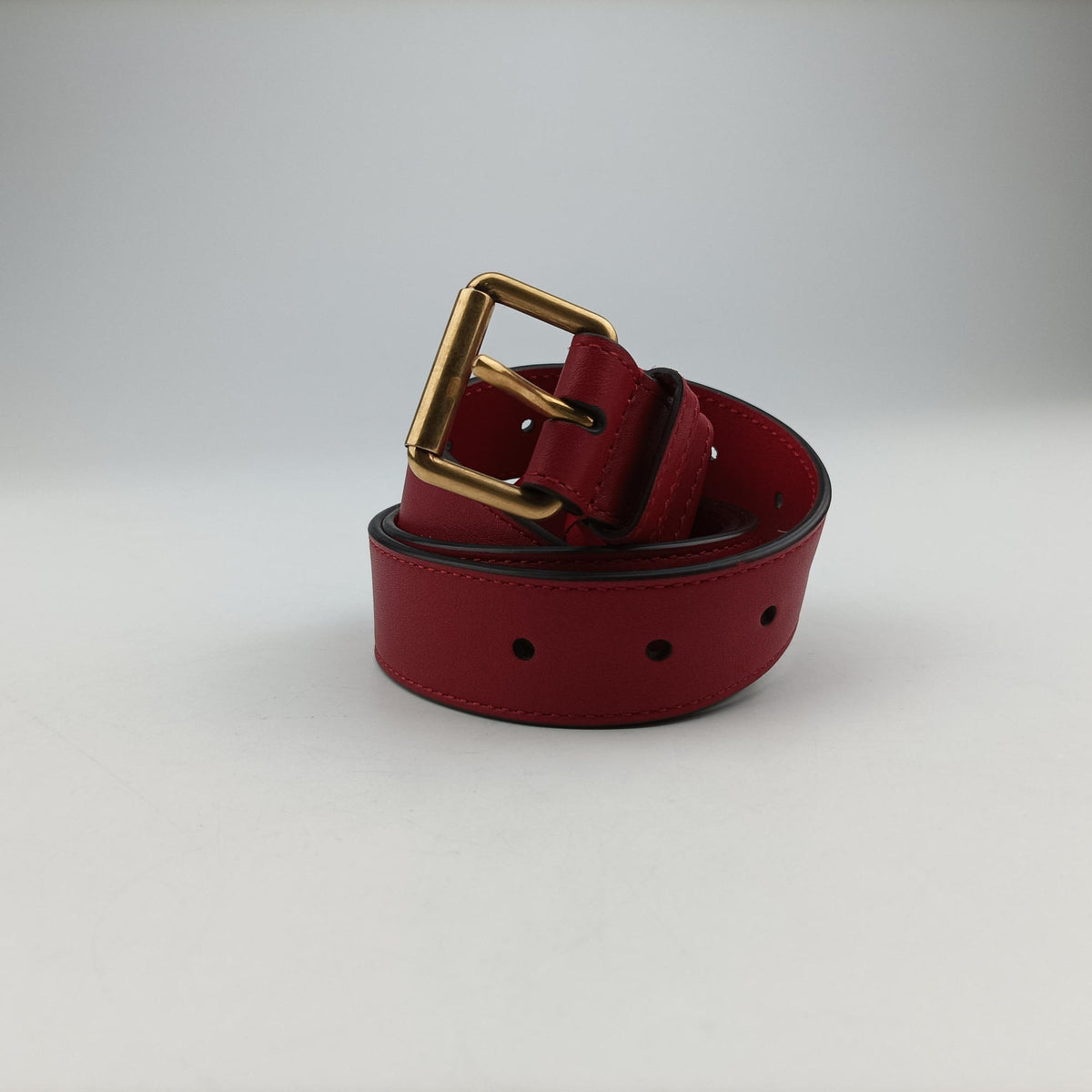 Pre-owned Gucci GG Marmont Red Leather 476434 bum bag/waist bag | stylenewstar