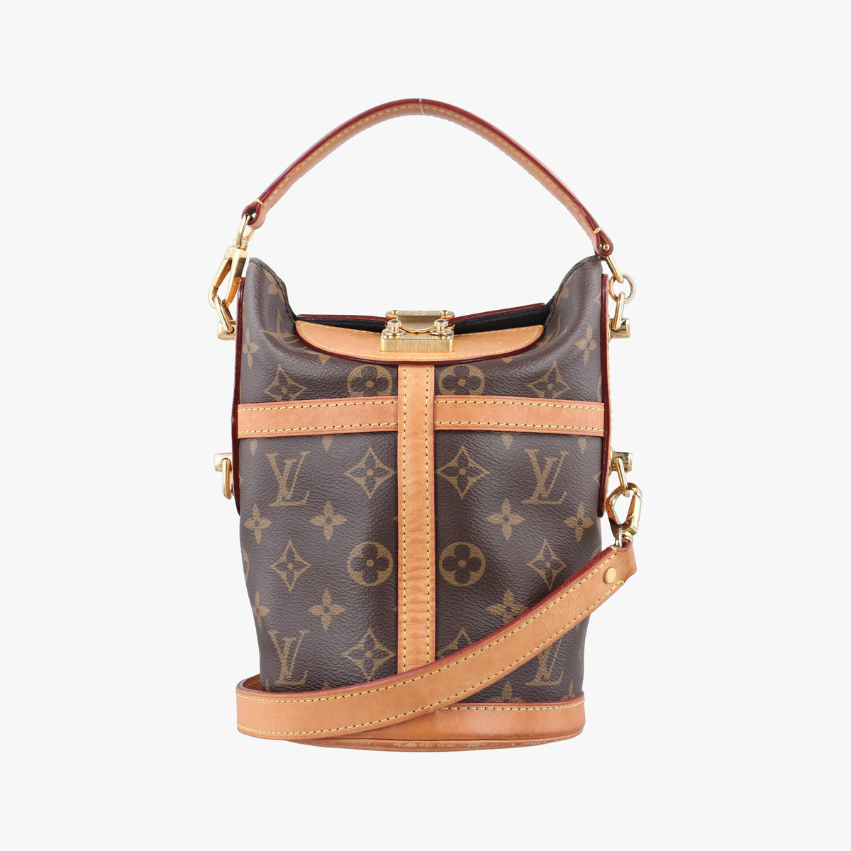 Secondhand Louis Vuitton DUFFLE brown Monogram Canvas M43587 shoulderbag | stylenewstar