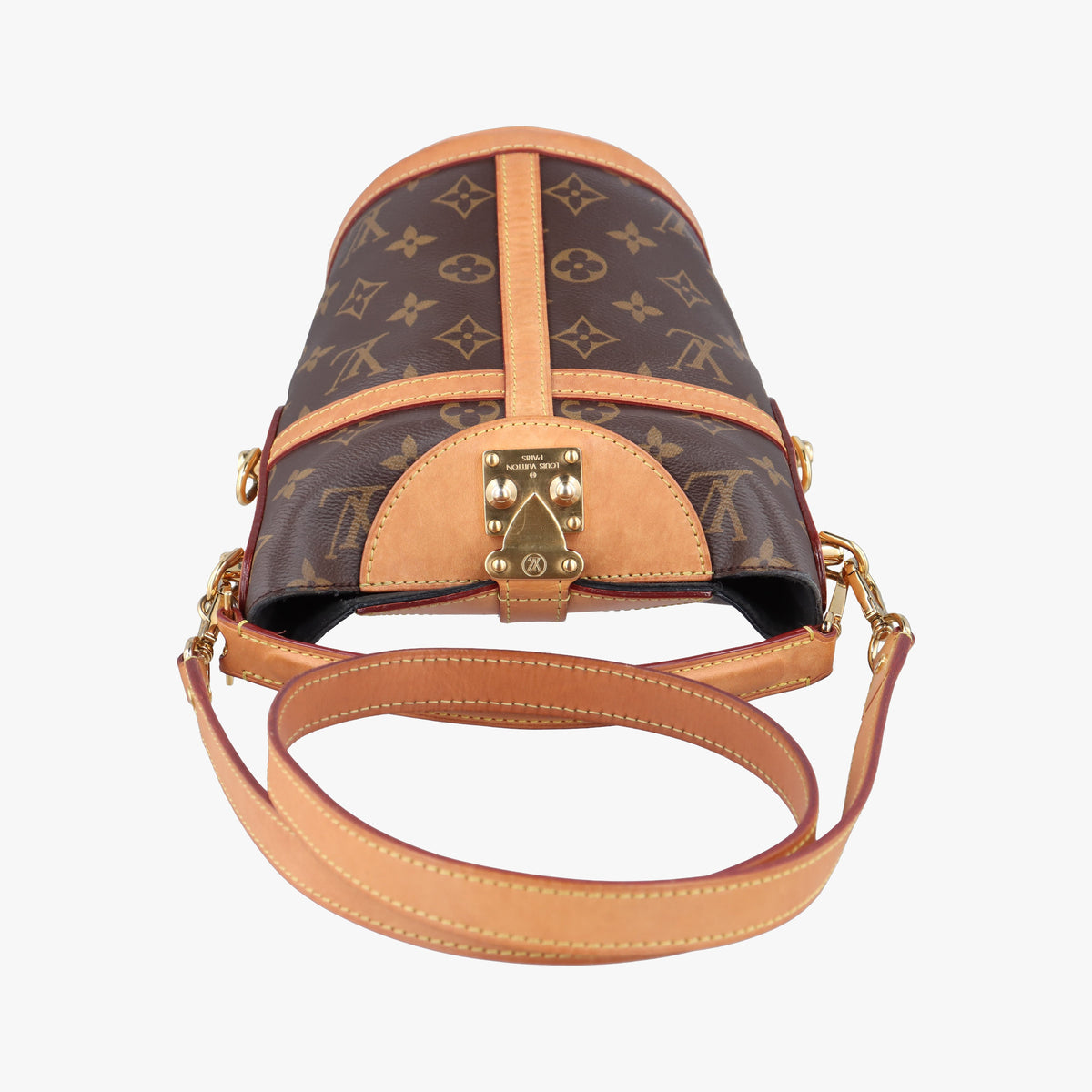 Secondhand Louis Vuitton DUFFLE brown Monogram Canvas M43587 shoulderbag | stylenewstar