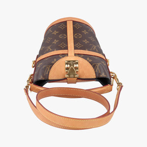 Secondhand Louis Vuitton DUFFLE brown Monogram Canvas M43587 shoulderbag | stylenewstar