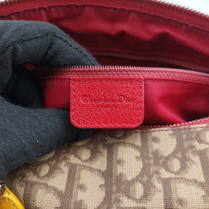 Secondhand Christian Dior Rasta Brown x Multicolor PVC-coated canvas x leather  handbag | stylenewstar