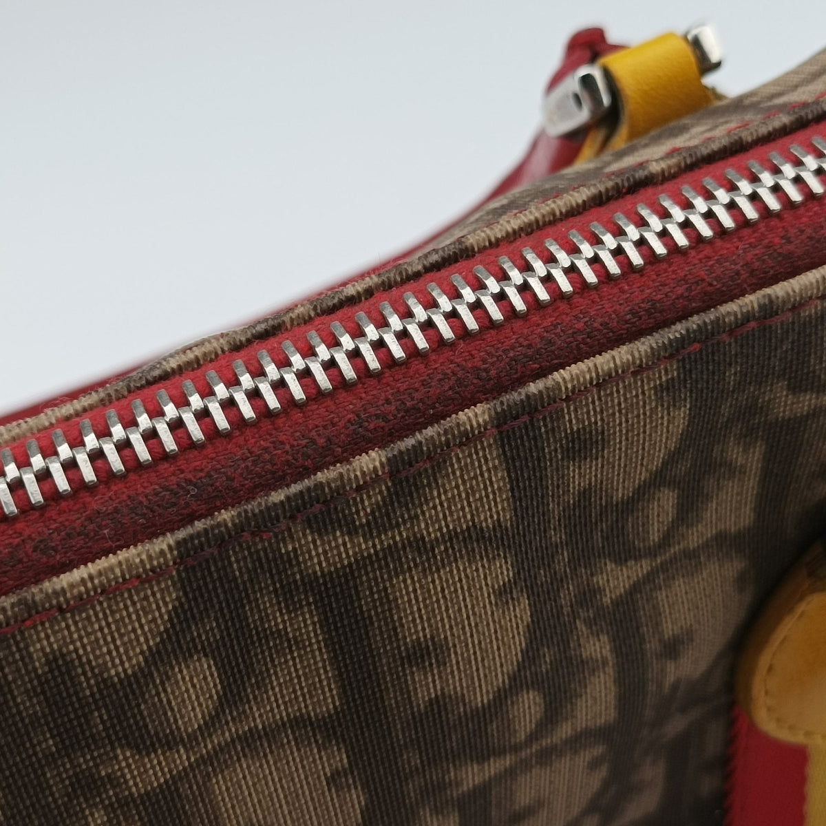 Secondhand Christian Dior Rasta Brown x Multicolor PVC-coated canvas x leather  handbag | stylenewstar