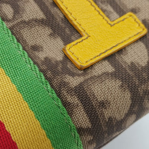 Secondhand Christian Dior Rasta Brown x Multicolor PVC-coated canvas x leather  handbag | stylenewstar