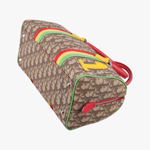 Secondhand Christian Dior Rasta Brown x Multicolor PVC-coated canvas x leather  handbag | stylenewstar