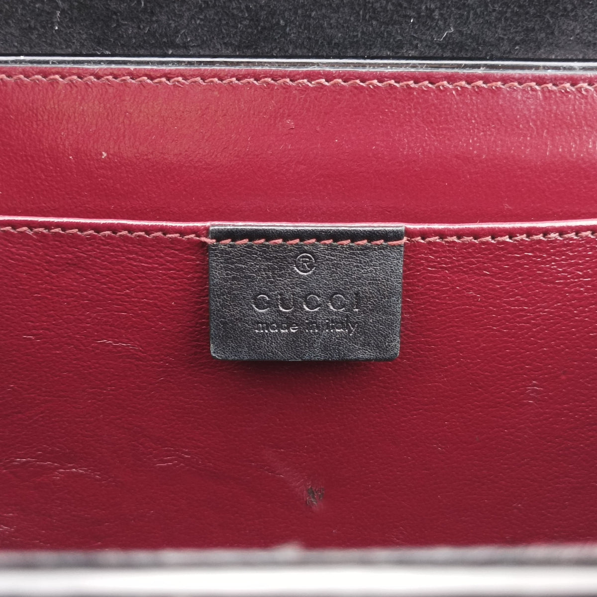 Pre-owned Gucci Sylvie 1969 Black Patent 589479 handbag | stylenewstar