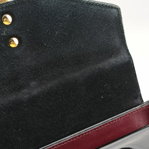 Pre-owned Gucci Sylvie 1969 Black Patent 589479 handbag | stylenewstar